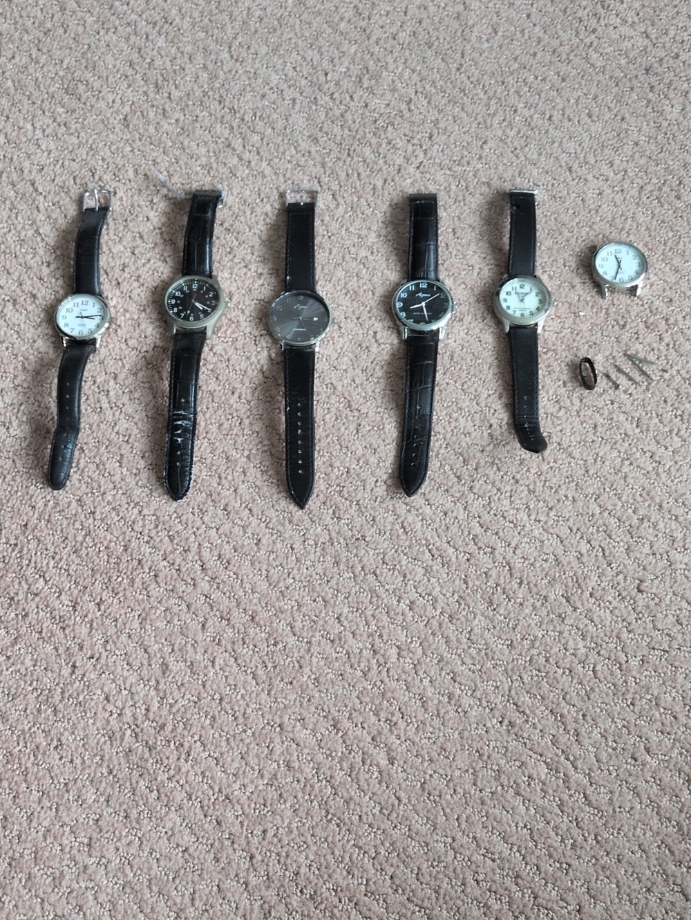 Vintage 6 Piece Mechanical Watch Lot Bundle Lot Timex, Aspen, TCK, Citadel